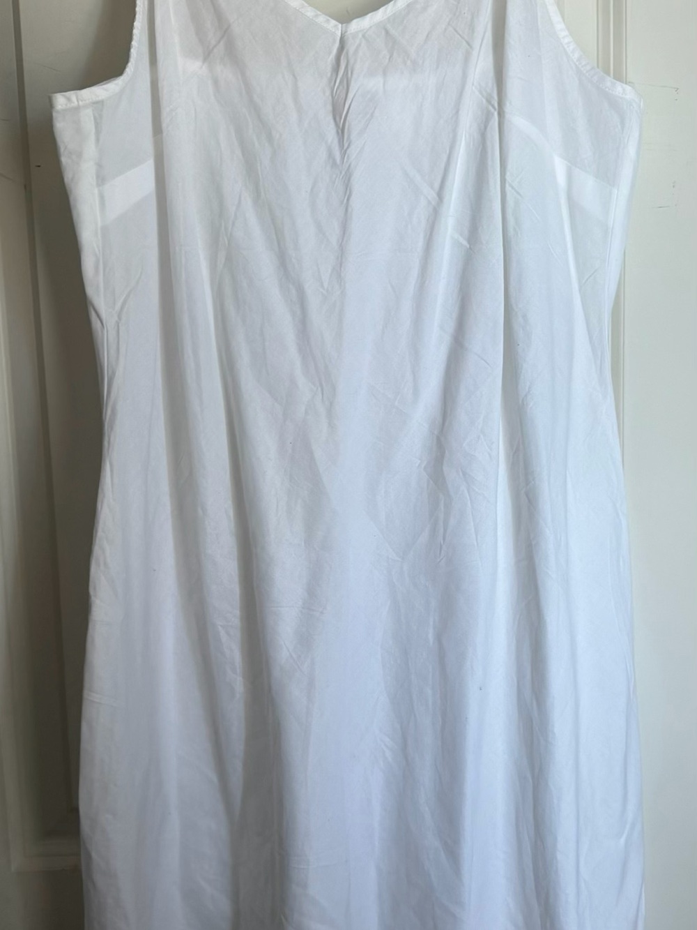 GAP White‎ slips dress pj L neutral casual basic lightweight modest